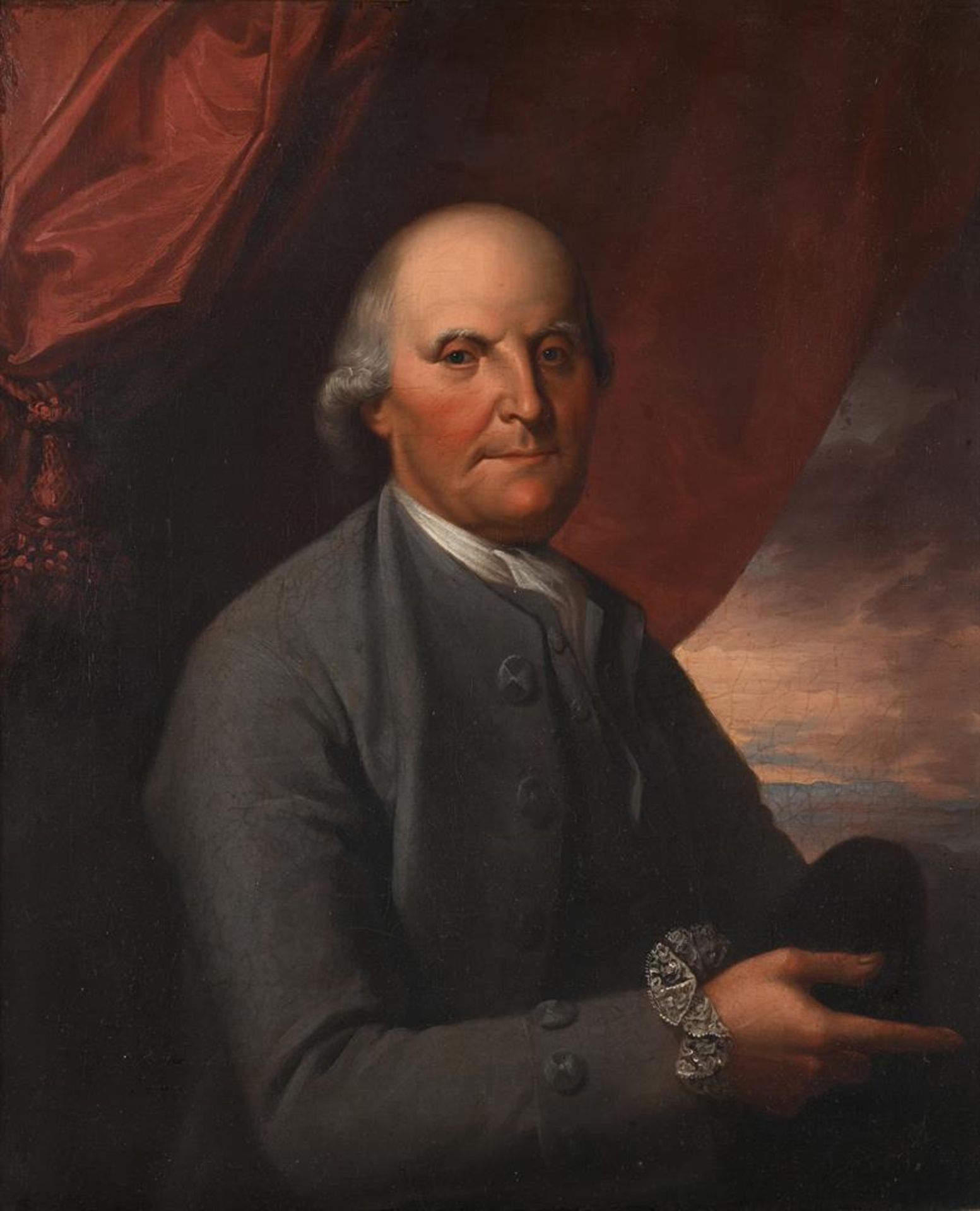 BENJAMIN WEST (ANGLO-AMERICAN 1738-1820), PORTRAIT OF A GENTLEMAN