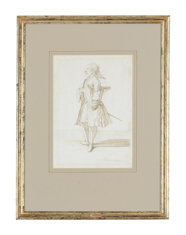 PIER LEONE GHEZZI (ITALIAN 1674-1755), SIXTEEN CARICATURES OF ARISTOCRATS, CLERICS AND TRAVELLERS - Image 35 of 48