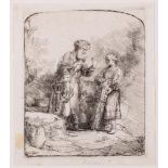 ‡ REMBRANDT VAN RIJN (DUTCH 1606-1669), ABRAHAM AND ISAAC