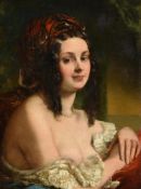 GEORGE HENRY HARLOW (BRITISH 1787-1819), PORTRAIT OF A ROMAN LADY