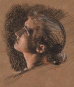 EDWARD JOHN POYNTER (BRITISH 1836-1919), FEMALE HEAD STUDY