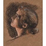 EDWARD JOHN POYNTER (BRITISH 1836-1919), FEMALE HEAD STUDY