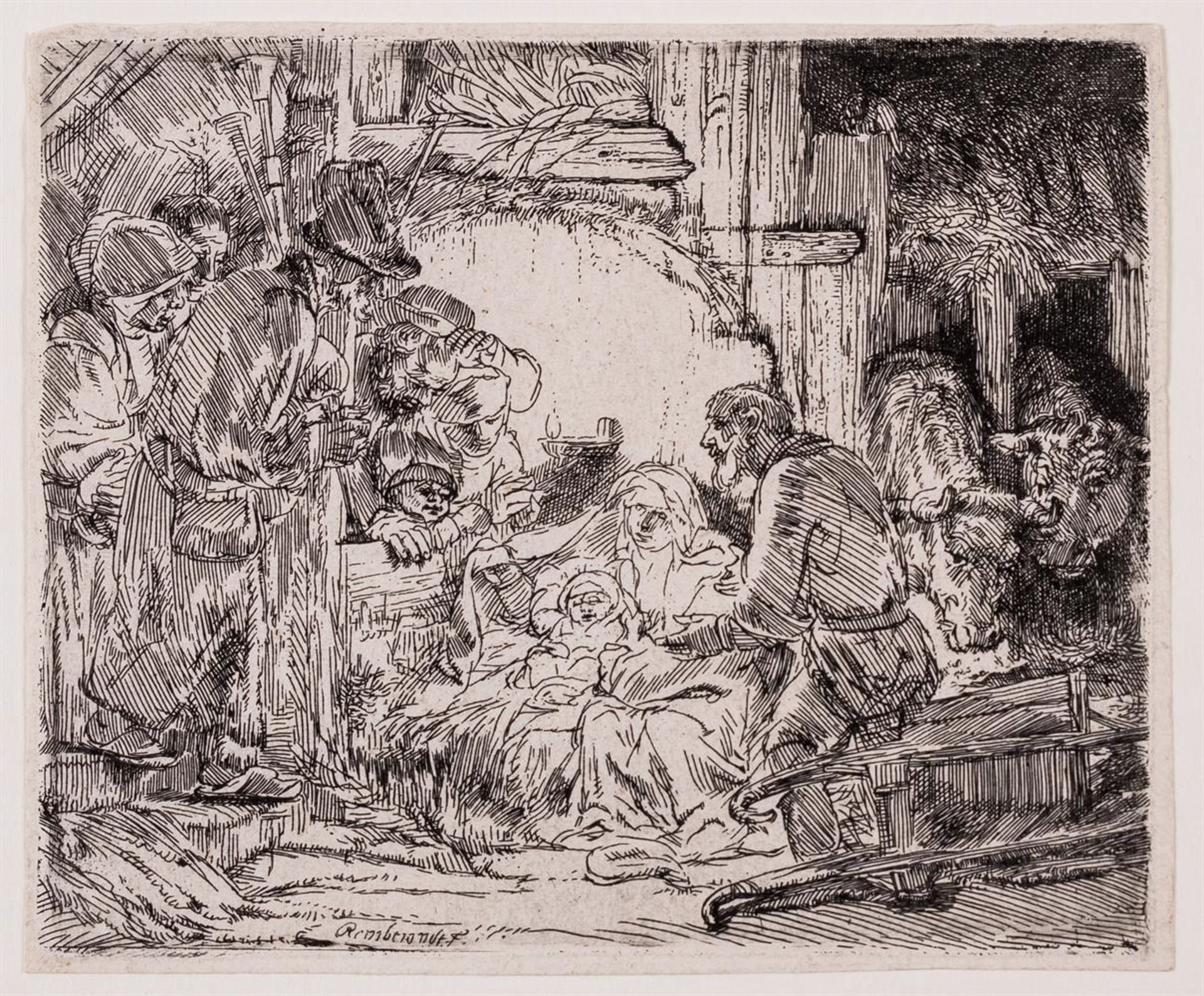 ‡ REMBRANDT VAN RIJN (DUTCH 1606-1669), THE ADORATION OF THE SHEPHERDS: WITH THE LAMP