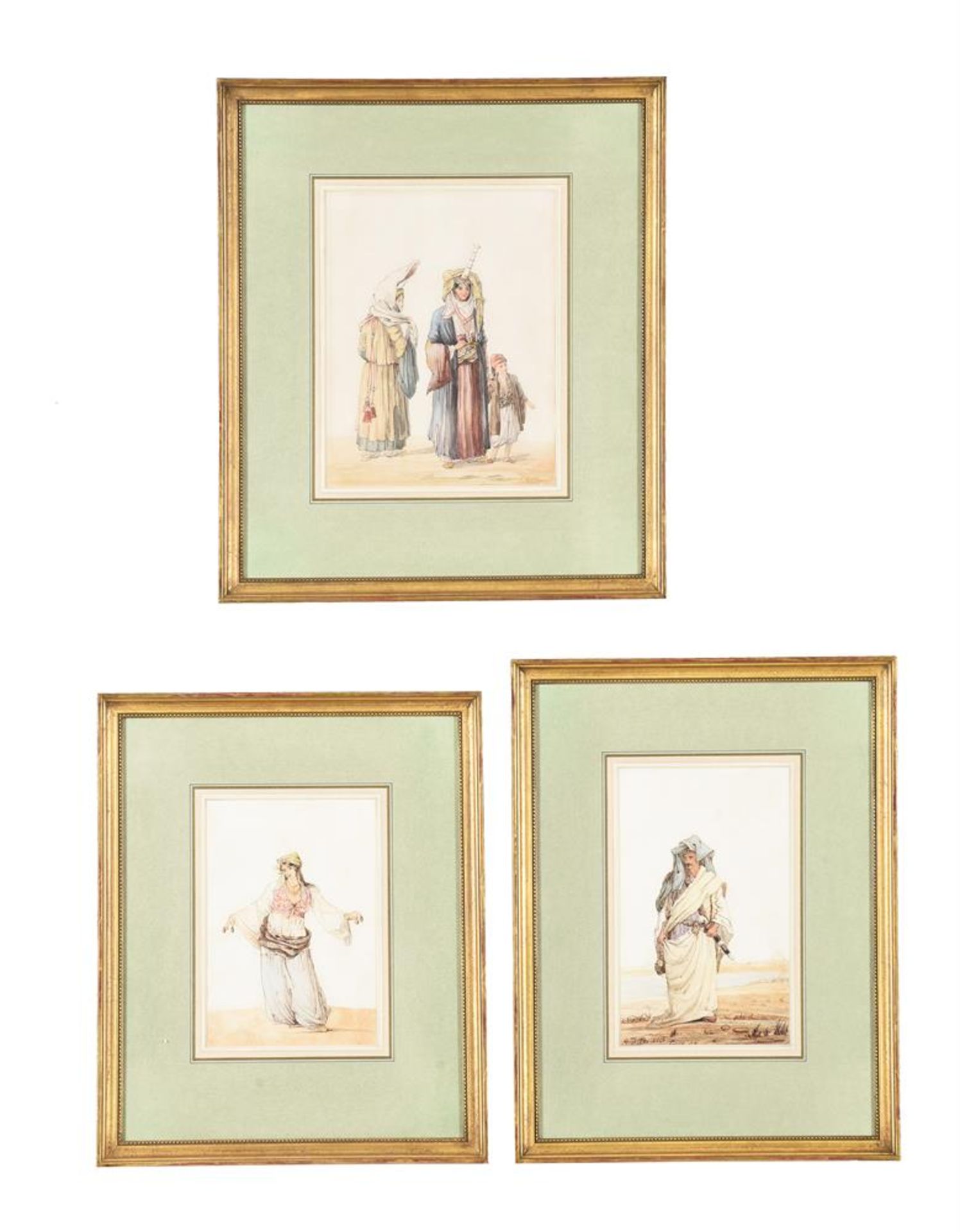 CHARLES ROBERTSON (BRITISH 1844-1891), THREE STUDIES OF ORIENTAL FIGURES - Image 4 of 4