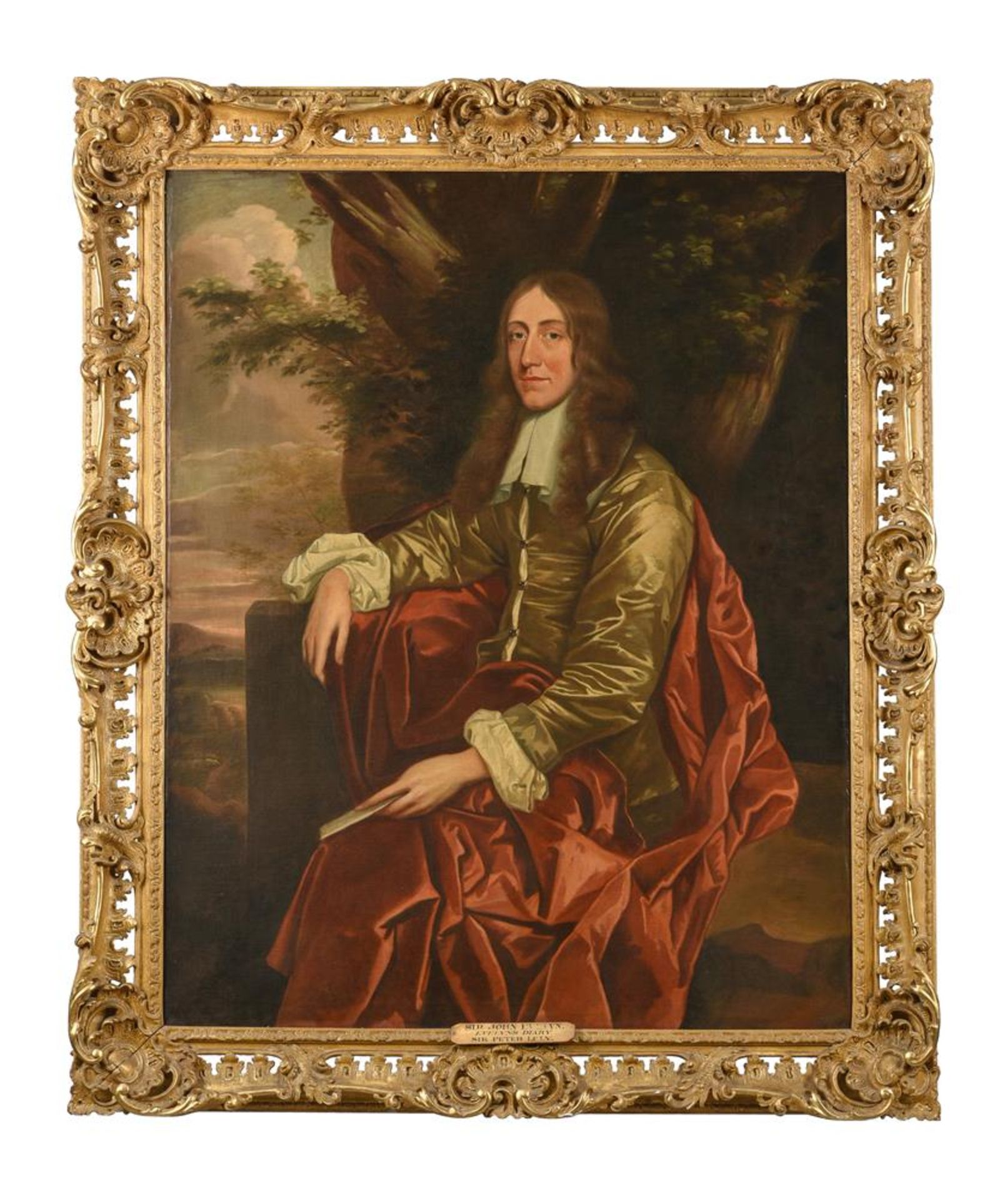 ATTRIBUTED TO JOHN HAYLS (BRITISH Fl. 1645-1679), PORTRAIT OF A GENTLEMAN - Image 2 of 3