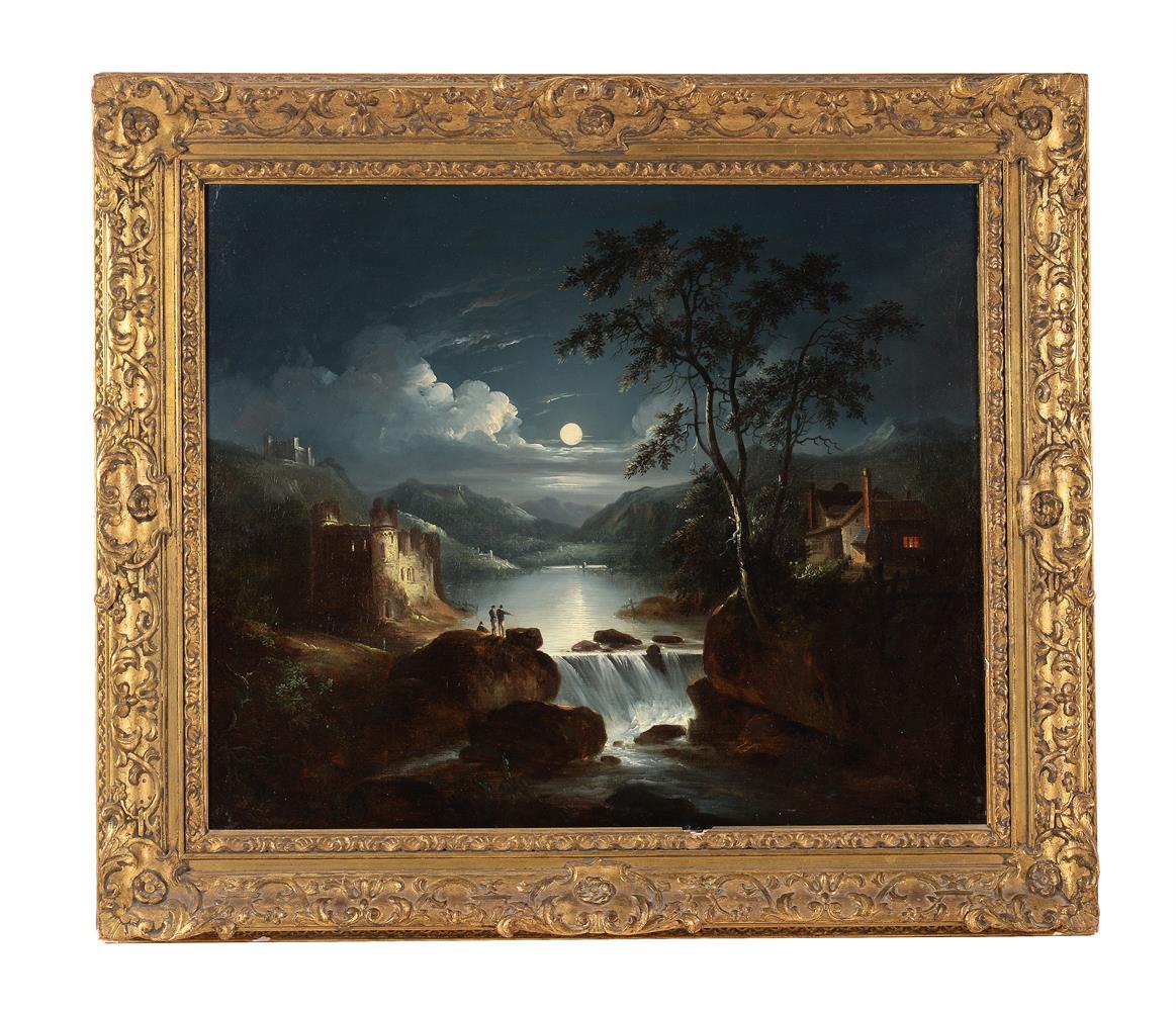 CIRCLE OF SEBASTIAN PETHER (BRITISH 1790 - 1844), MIDNIGHT WATERFALL - Image 2 of 4