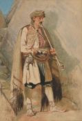 CARL HAAG (GERMAN 1820-1915), PORTRAIT OF A BALKAN WARRIOR