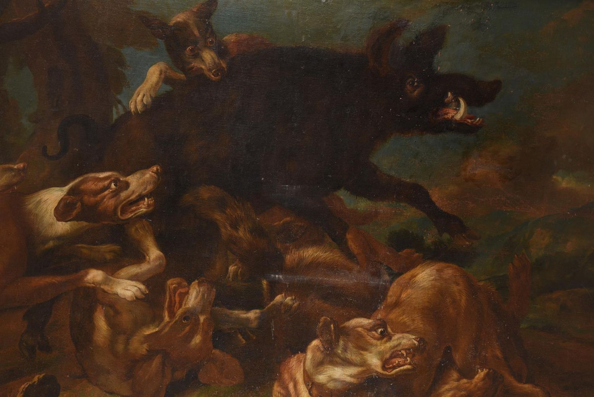 FOLLOWER OF FRANS SNYDERS, THE BOAR HUNT - Image 3 of 4