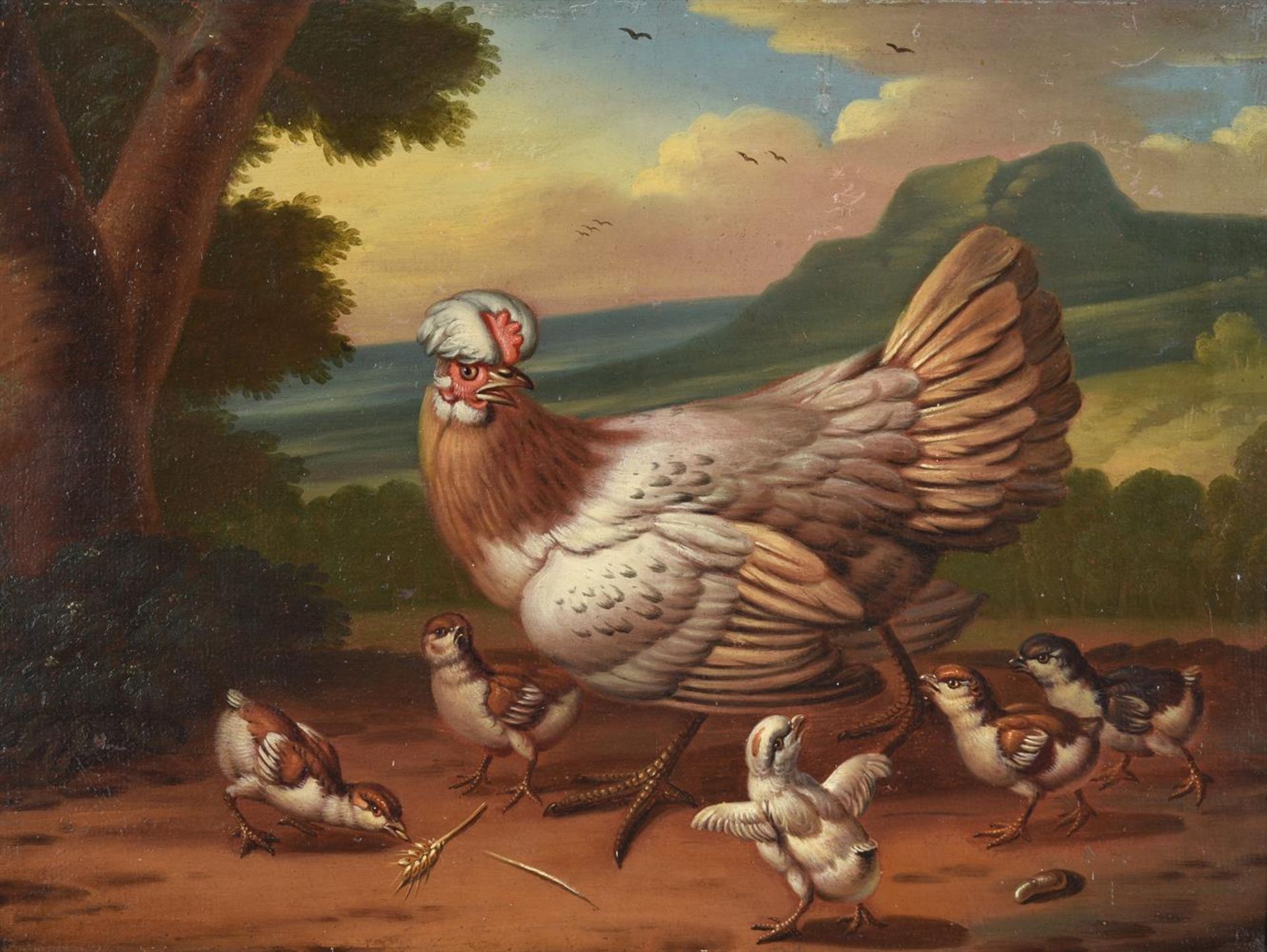 CIRCLE OF MARMADUKE CRADDOCK (BRITISH 1660-1716), A HEN WITH CHICKS; PIGEONS; AND TWO WITH PHEASANTS - Image 4 of 13