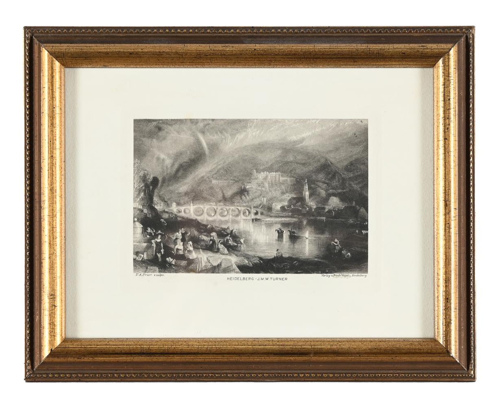 T. A. PRIOR AFTER J. M. W. TURNER, THE TOWN AND CASTLE OF HEIDELBERG - Image 2 of 3
