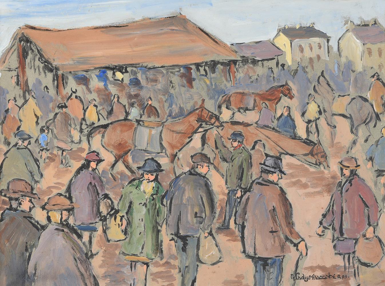 λ GLADYS MACCABE (IRISH 1918-2018), HORSE SALE, GALWAY FAIR