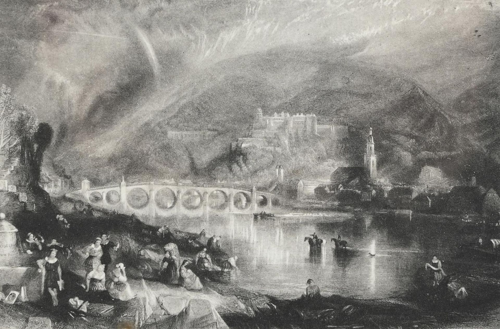 T. A. PRIOR AFTER J. M. W. TURNER, THE TOWN AND CASTLE OF HEIDELBERG
