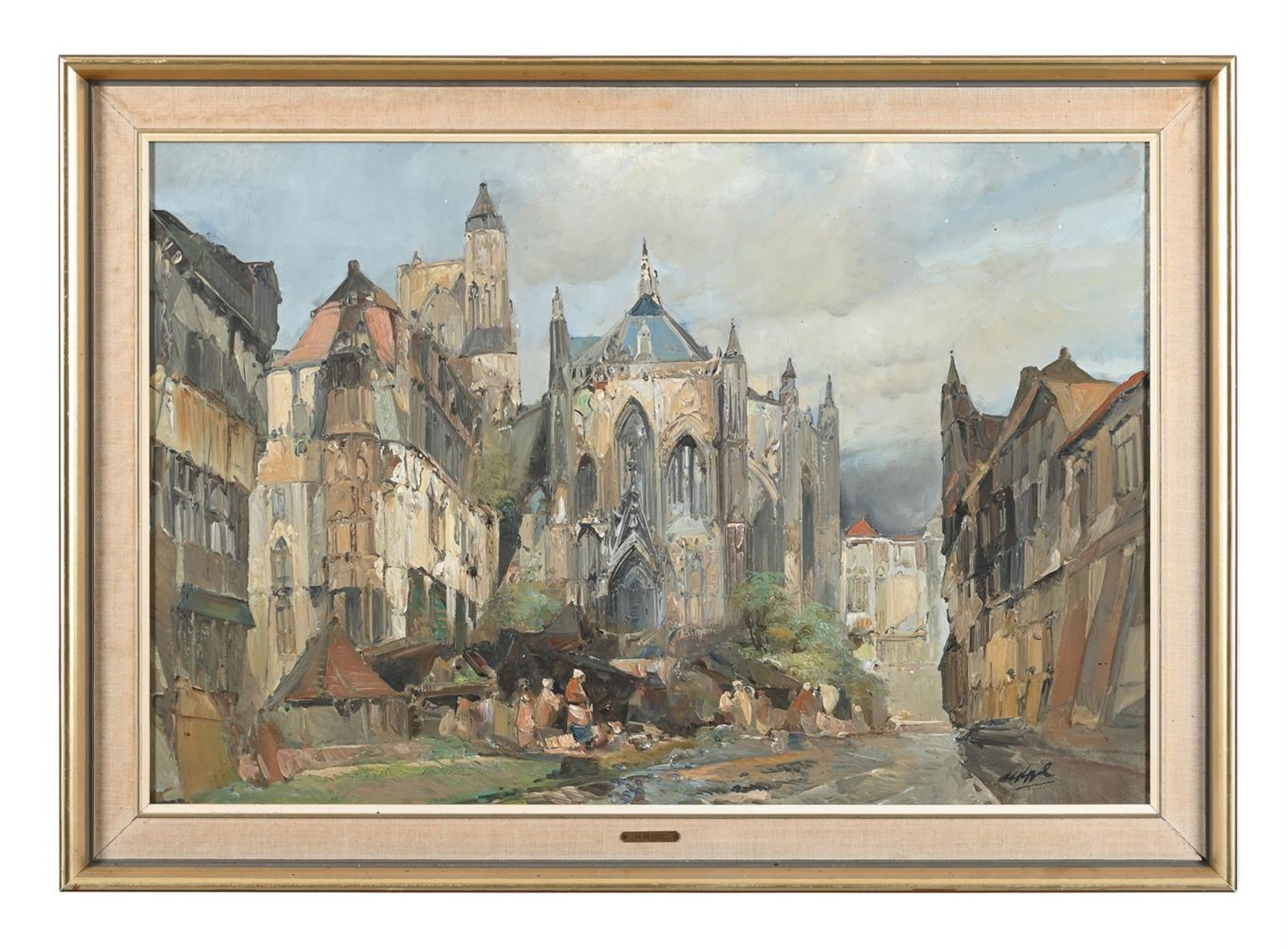 λ LEENDERT DE VOGEL (DUTCH 1909-1974), OLD HAARLEM - Image 2 of 3