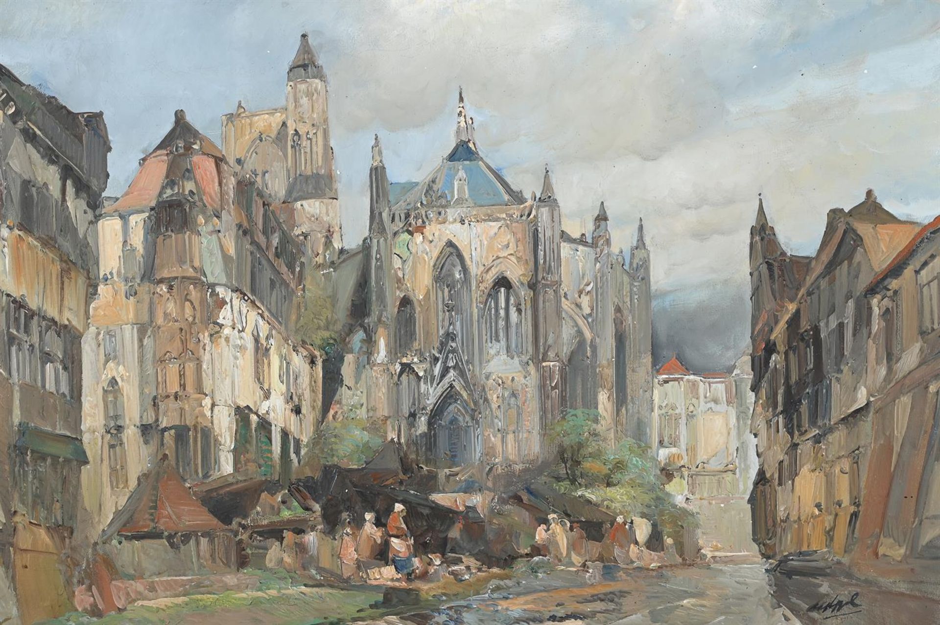 λ LEENDERT DE VOGEL (DUTCH 1909-1974), OLD HAARLEM