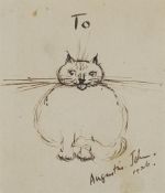 λ ATTRIBUTED TO AUGUSTUS JOHN (BRITISH 1878-1961), CAT