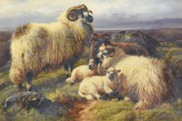 ROBERT WATSON (BRITISH 1865-1916), SHEEP IN THE HIGHLANDS