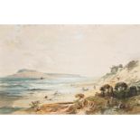 FREDERICK LEE BRIDELL (BRITISH 1831-1862, )A VIEW OF PORTLAND & SANDFORD CASTLE