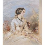 GEORGE RICHMOND (BRITISH 1809-1896), HALF-LENGTH PORTRAIT OF A SEATED LADY