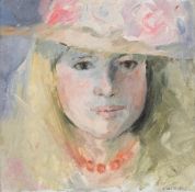 λ JANE CORSELLIS (BRITISH B. 1940), THE ROSE BRIMMED HAT