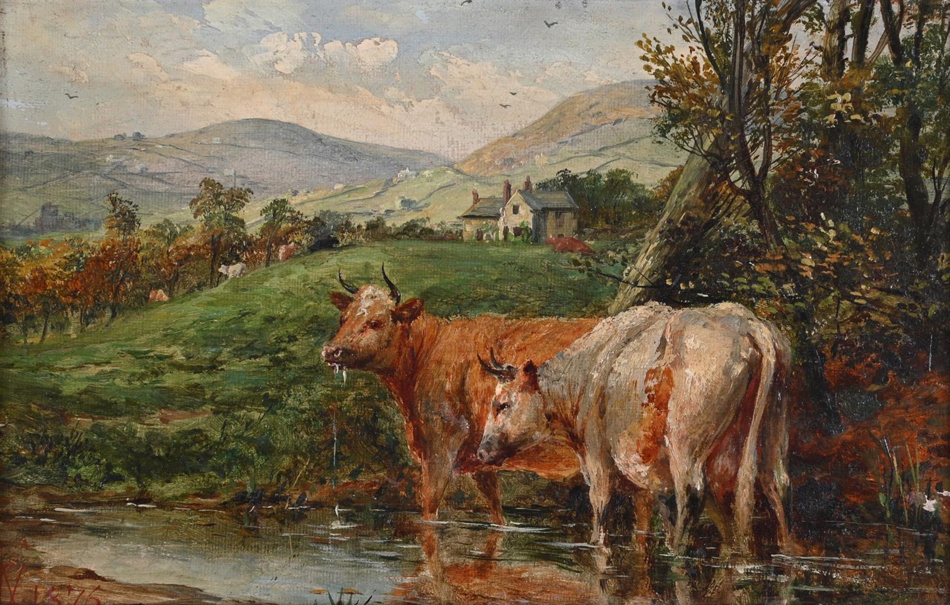 THOMAS FRANCIS WAINWRIGHT (BRITISH 1794-1883), CATTLE IN A LANDSCAPE - Image 2 of 4