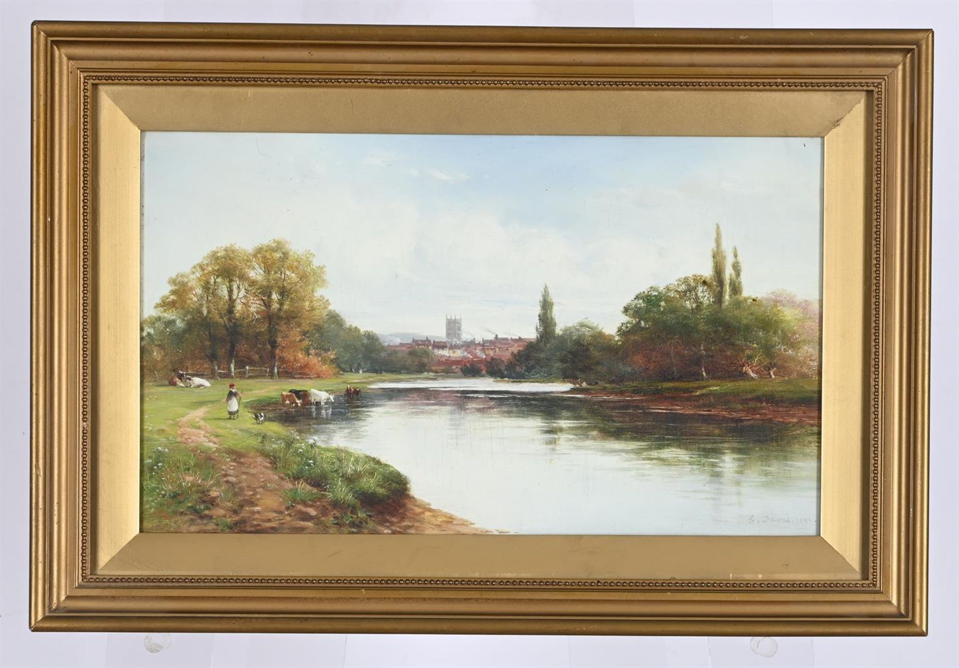 GEORGE DAVIS (BRITISH 19TH CENTURY), MARLOW ON THAMES - Image 2 of 3