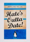 Harland Miller (b. 1964) Hate's Outta Date! (Blue)