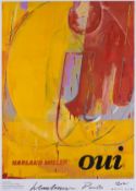 Harland Miller (b.1964) Oui (from The French Letter Paintings)