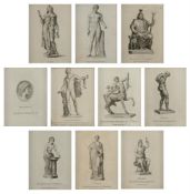 A SET OF 10 MIRROR FRAMED PRINTS OF CLASSICAL SUBJECTS
