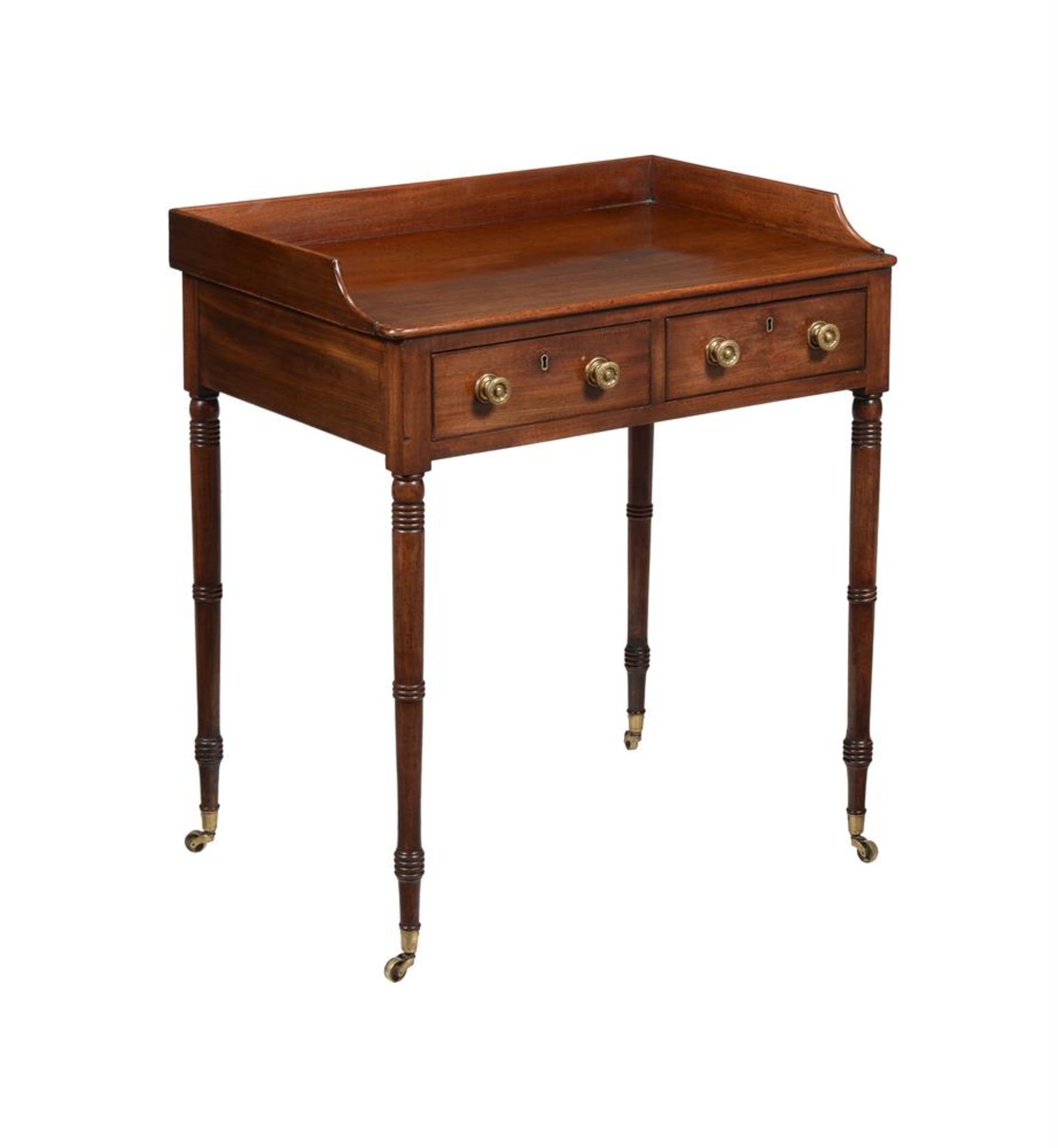 A REGENCY MAHOGANY WASH STAND OR DRESSING TABLE