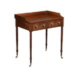 A REGENCY MAHOGANY WASH STAND OR DRESSING TABLE