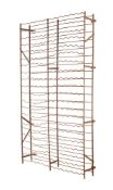 A FRENCH WROUGHT IRON WINE RACK
