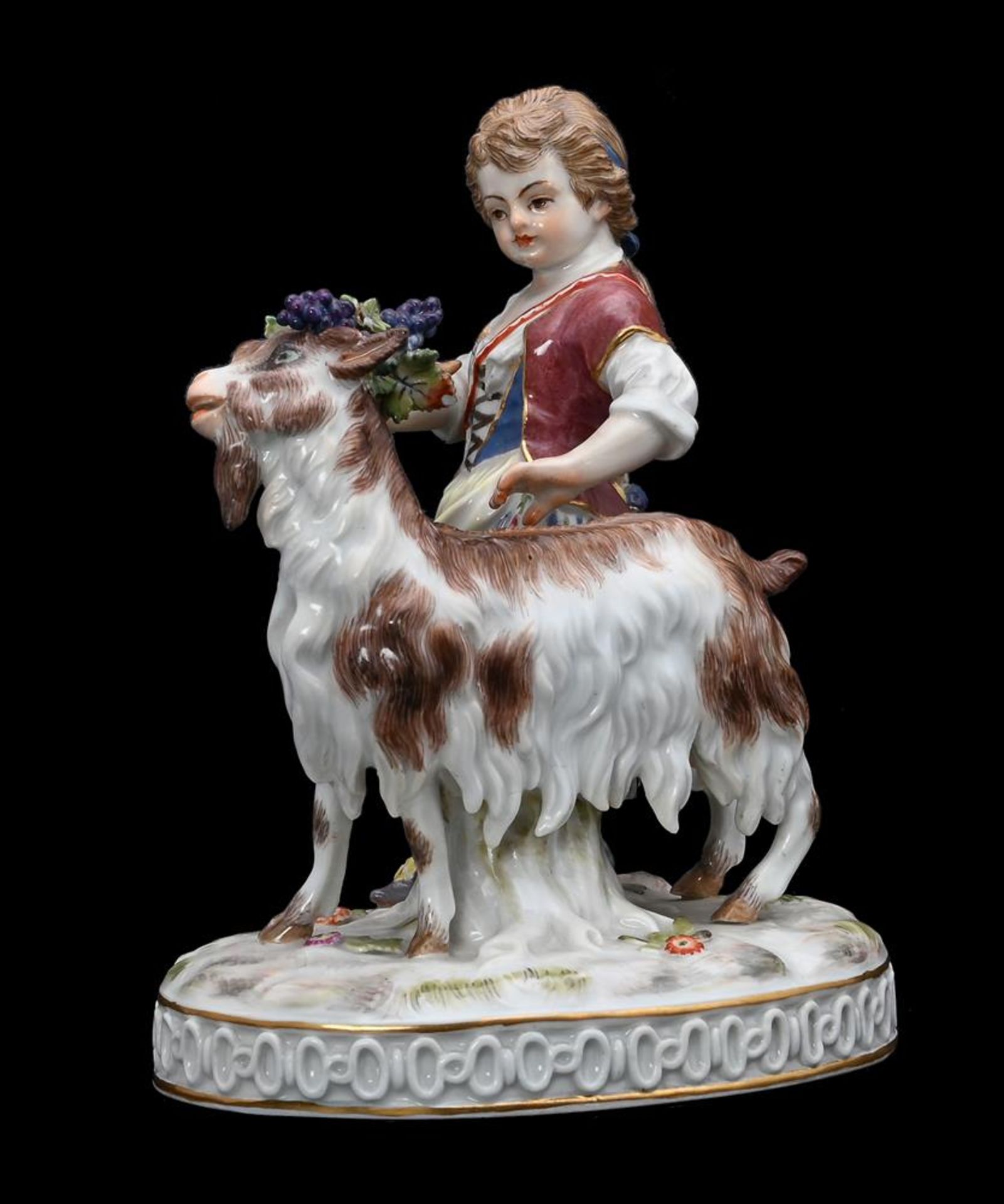 A MEISSEN GIRL WITH GOAT GROUP - Image 2 of 5
