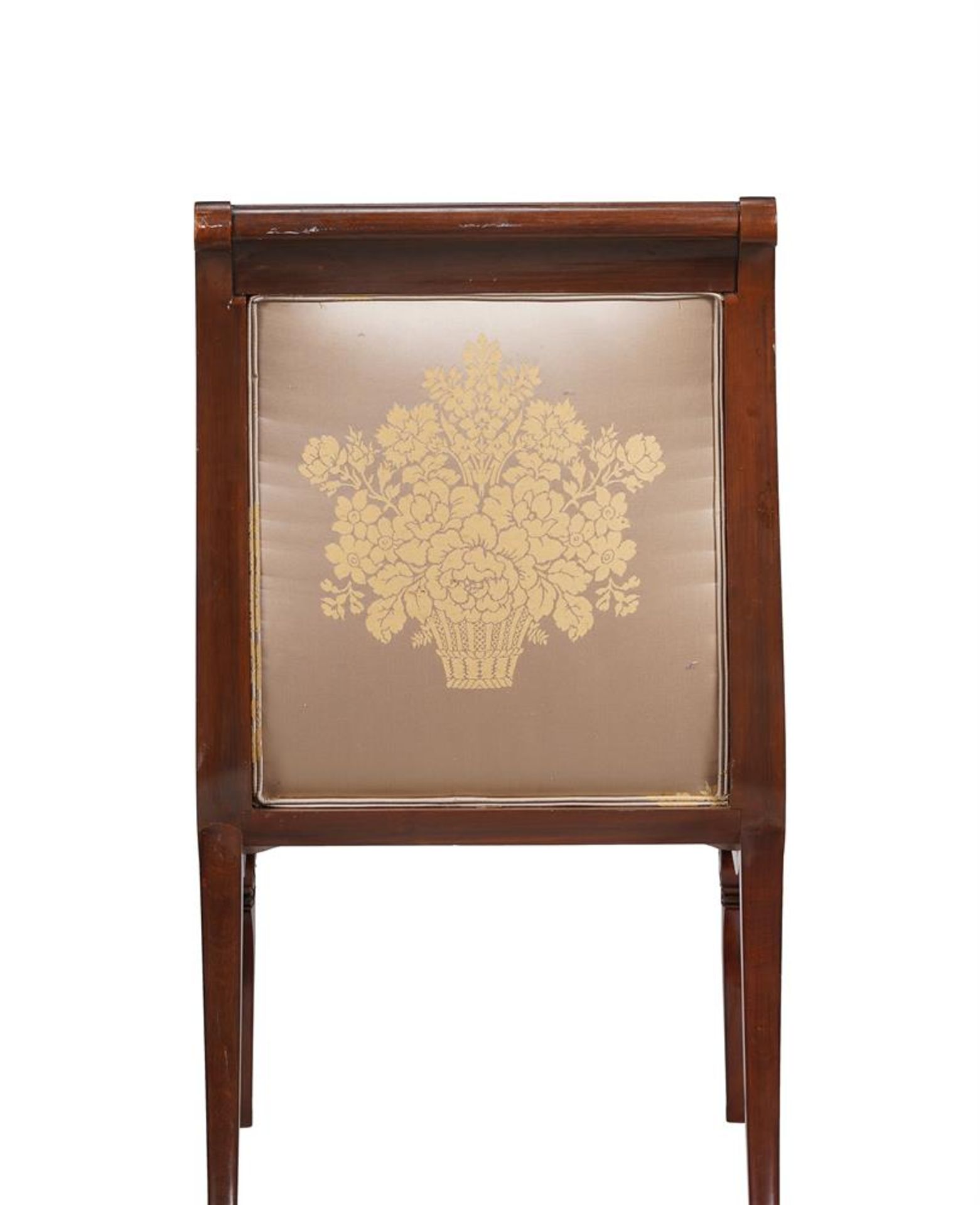A MAHOGANY AND 'PLUM PUDDING' ARMCHAIR IN LOUIS PHILIPPE STYLE - Image 2 of 2