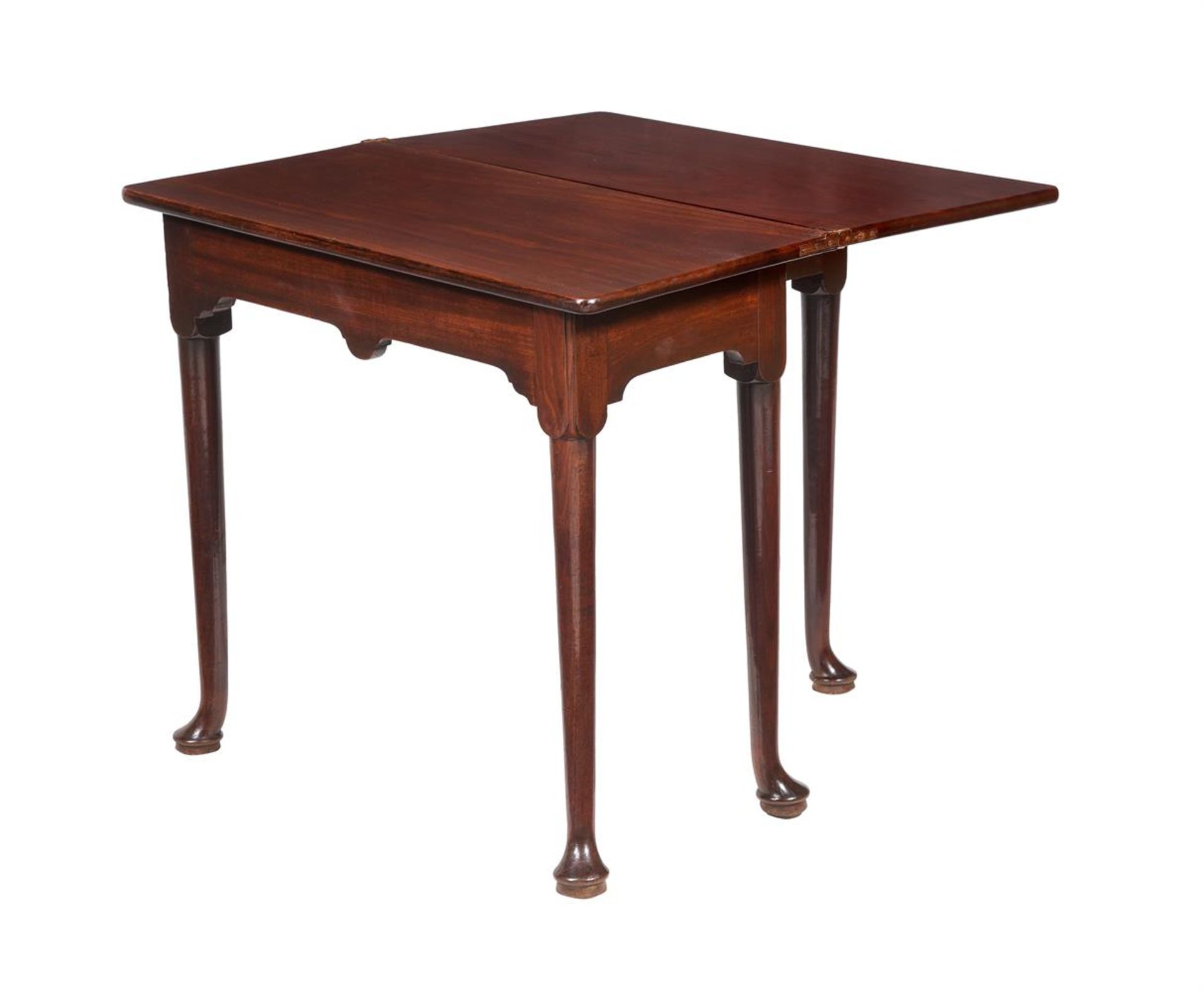 A GEORGE II MAHOGANY TEA TABLE - Bild 2 aus 2