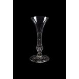 A BALUSTER WINE GLASS