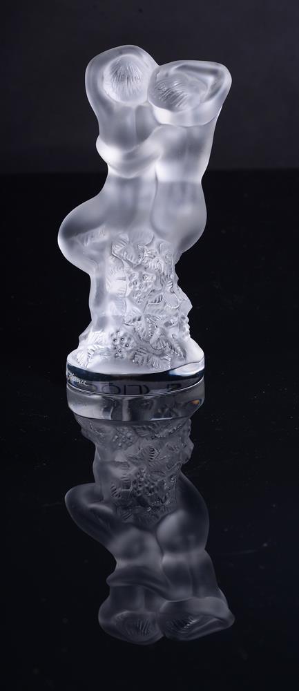 LALIQUE, CRYSTAL LALIQUE, A CLEAR AND FROSTED GLASS ' COQ NAIN' COCKEREL - Image 7 of 8