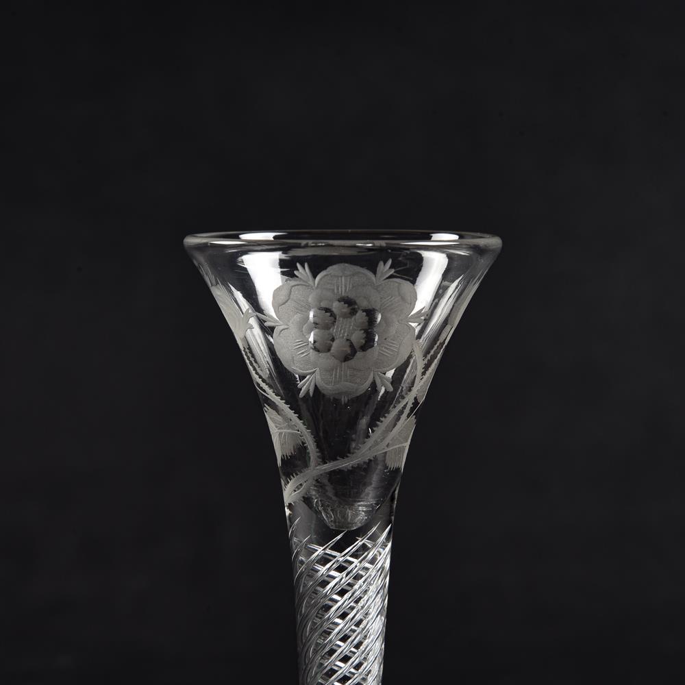 AN AIRTWIST WINE GLASS OF JACOBITE SIGNIFICANCE - Image 2 of 2