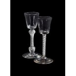 AN AIRTWIST BALUSTROID WINE GLASS