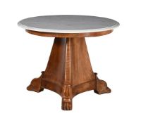 A LOUIS PHILIPPE WALNUT CENTRE TABLE