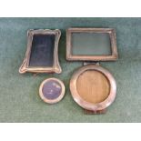 4 Victorian and later silver photograph frames.