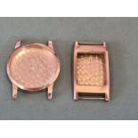 14.5g 9ct gold watch cases.