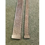 Sterling silver flat bark 41cm chain and matching bracelet 18cm, makers mark RFE, 74g, assay
