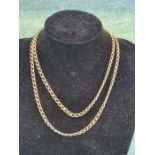 9ct gold 63cm necklace 13.5g.