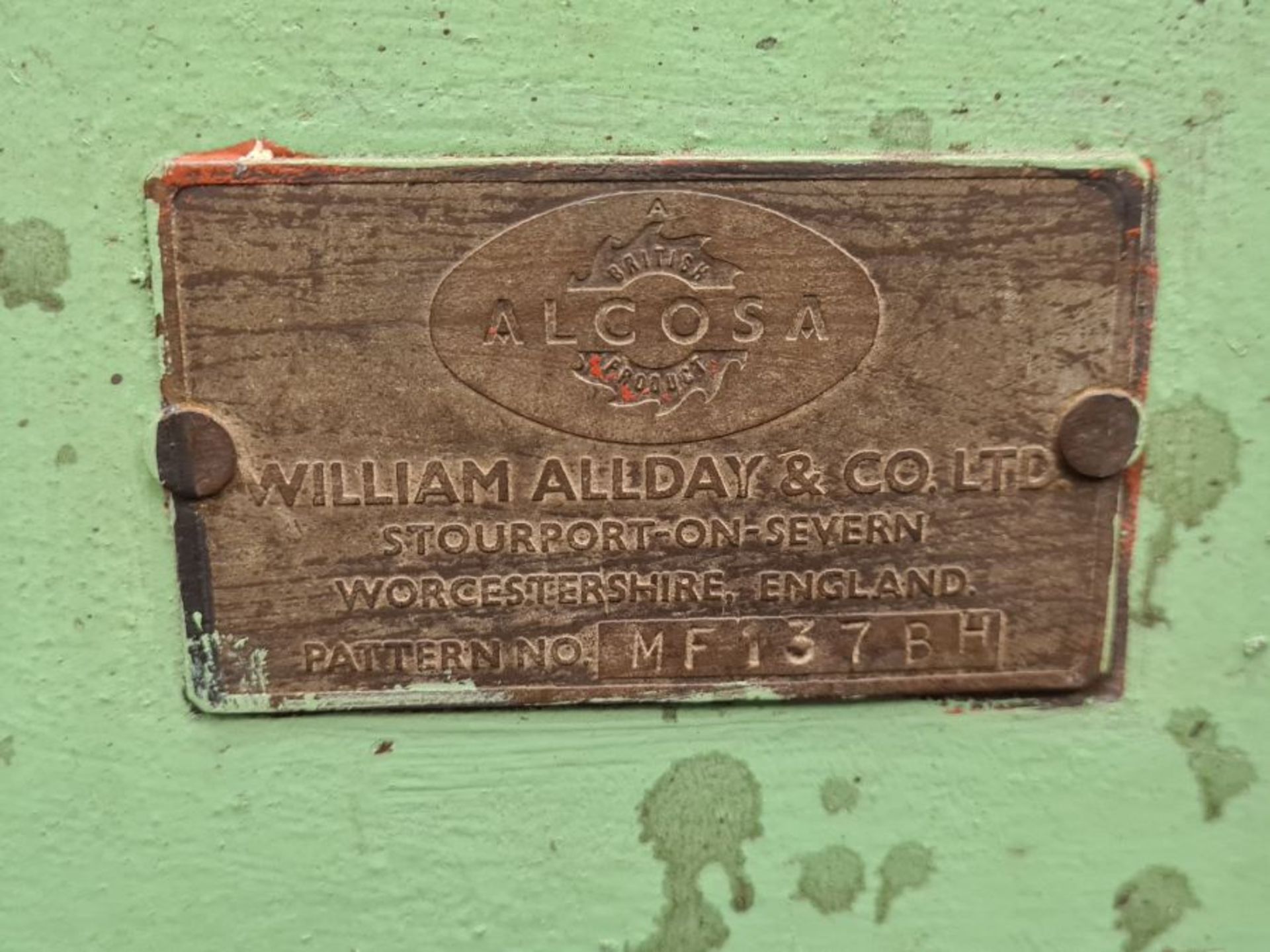 William Allday & Co., Alcosa Blacksmiths forge, pattern no. MF137BH with 240 volt blower. - Image 4 of 4