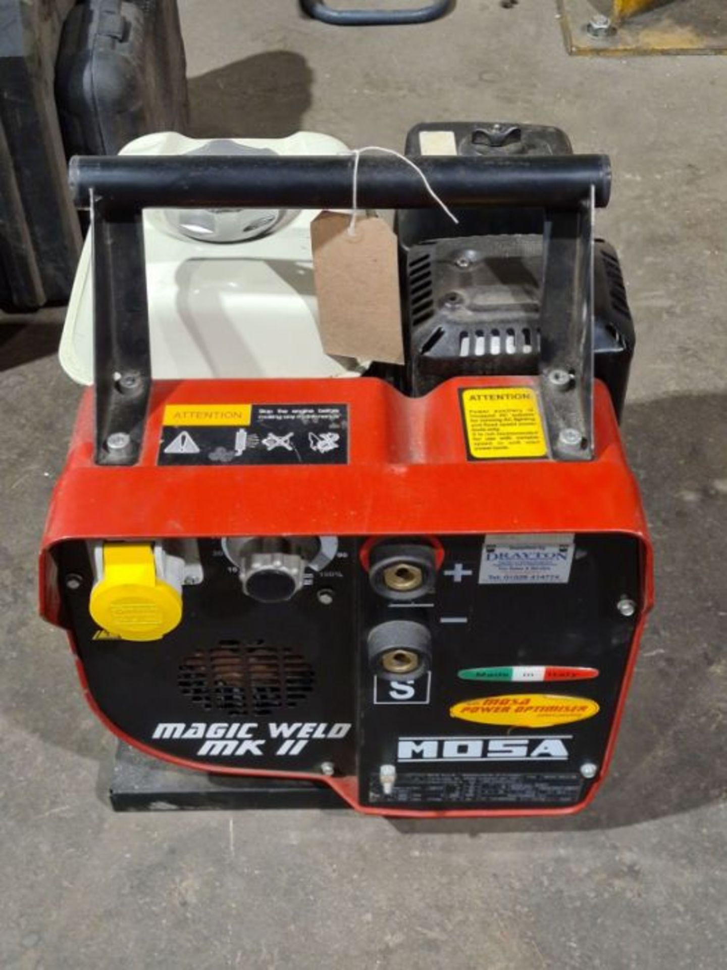 Portable Mosa Magic Weld MKII petrol welder generator.