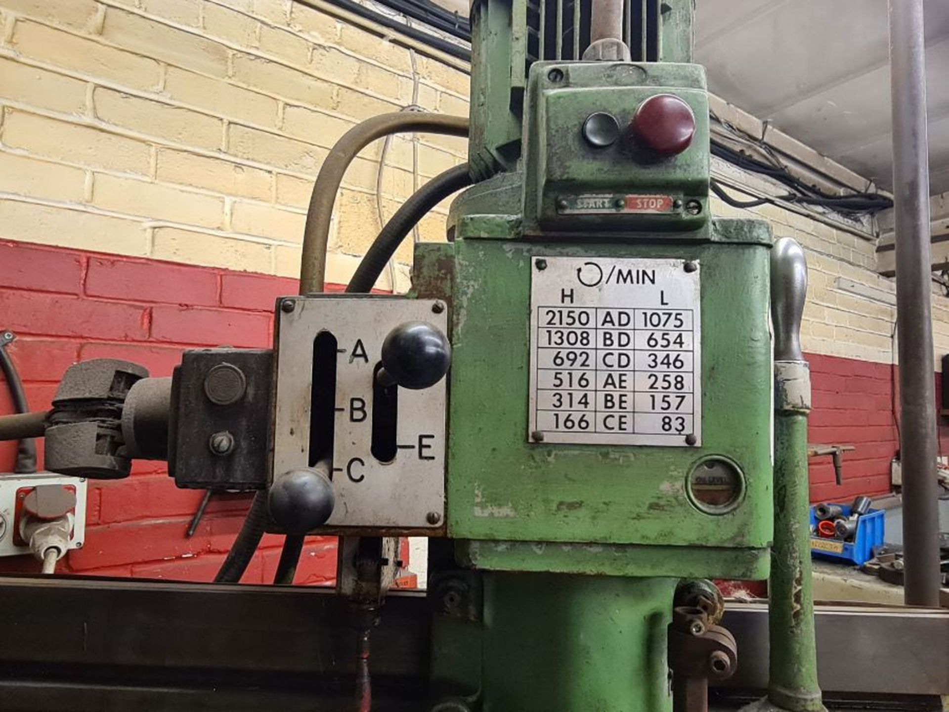 Pollard Corona Model 2NY radial arm drilling machine. - Image 4 of 6