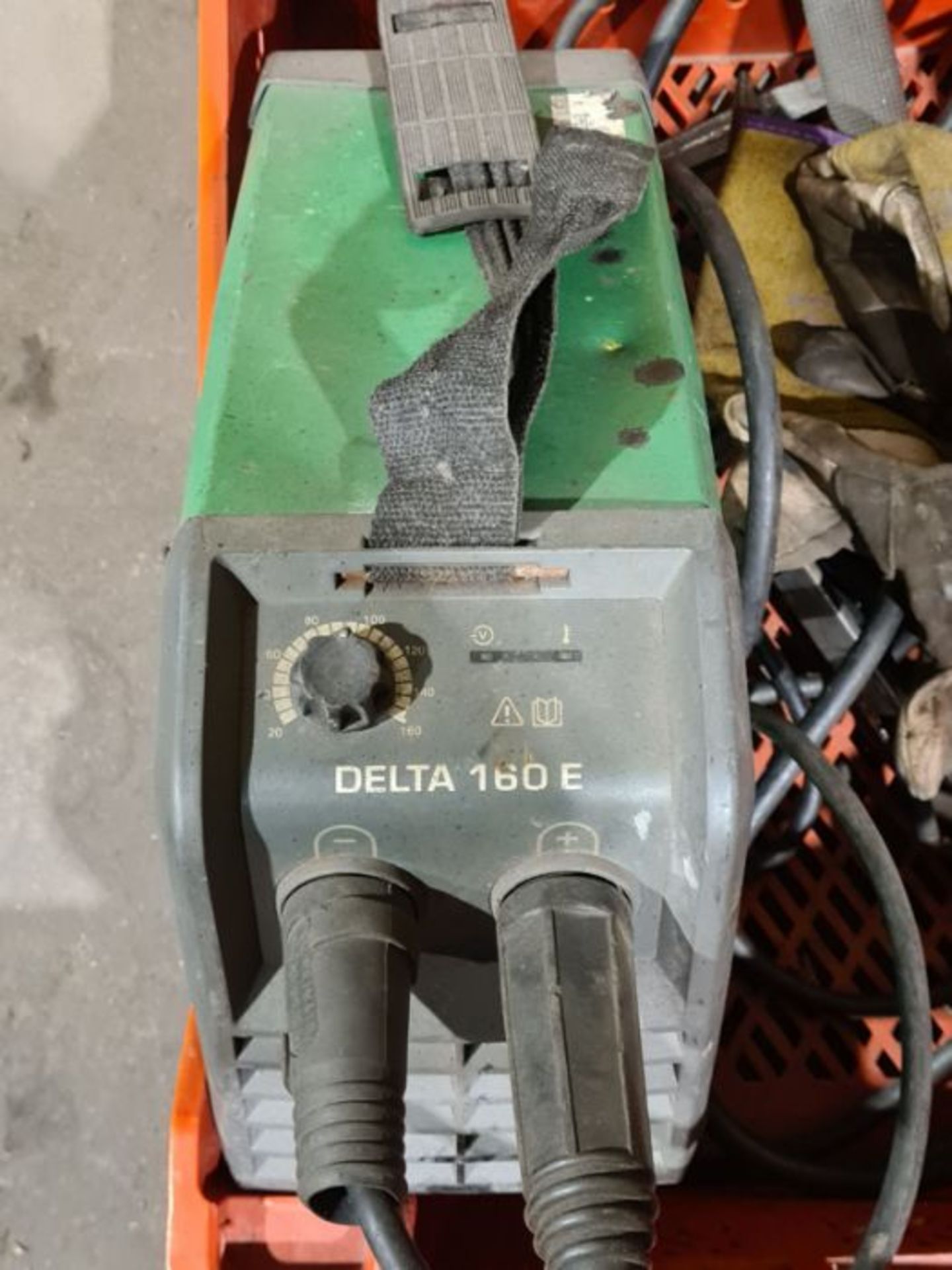 Migatronic Delta 160E welding machine and box of assorted welding rods. - Image 3 of 3