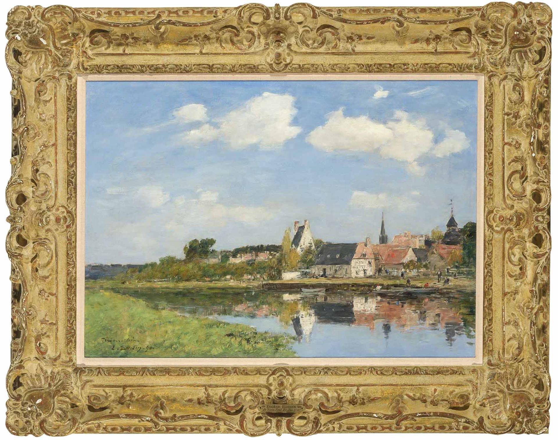 EUGÈNE BOUDIN - Huile sur toile