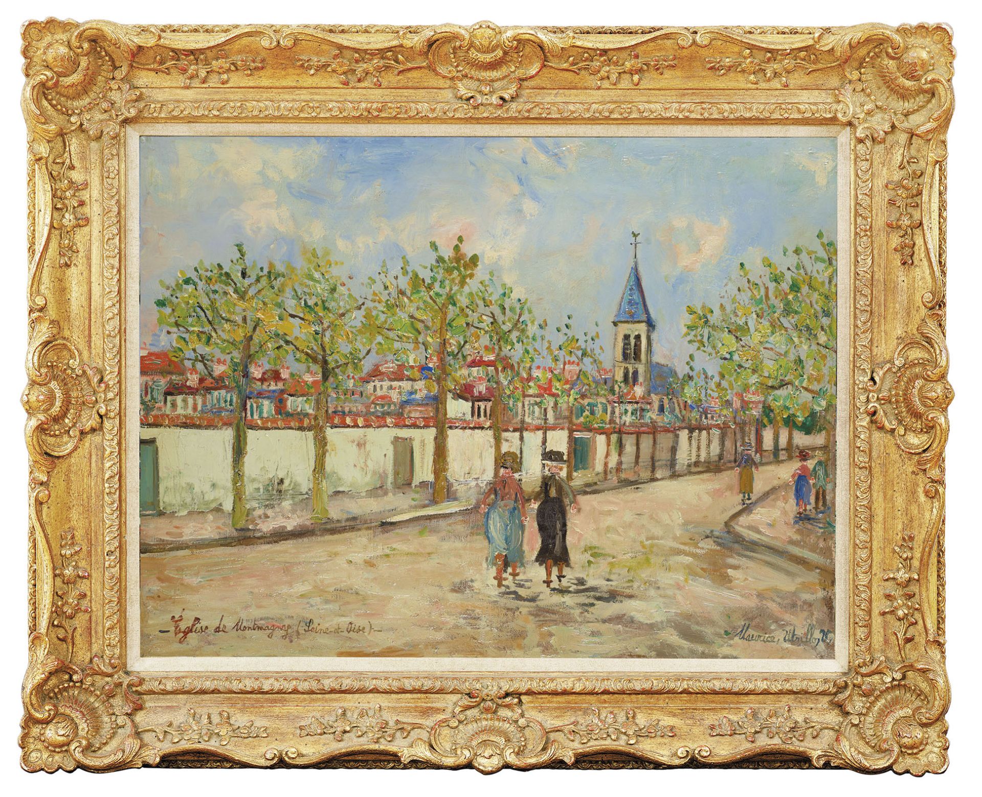 MAURICE UTRILLO - Huile sur carton