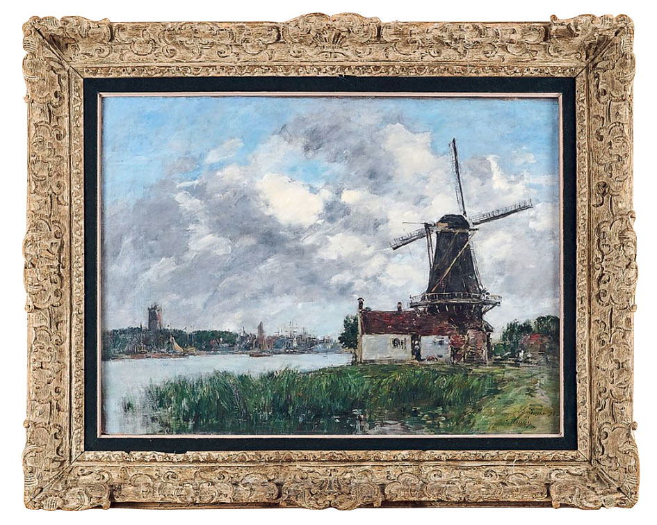 EUGÈNE BOUDIN - Huile sur toile